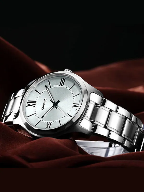 Часы Men's CASIO DRESS Series Classic Minimalistic Small Retro Business Watch Mens Silver Analog — изображение 2 из 2