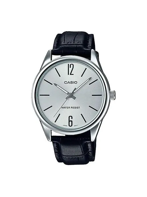 Часы CASIO Vintage Belt QuartzWatch White Men's Waterproof Mens Black Analog — изображение 1 из 2, оттенок черный