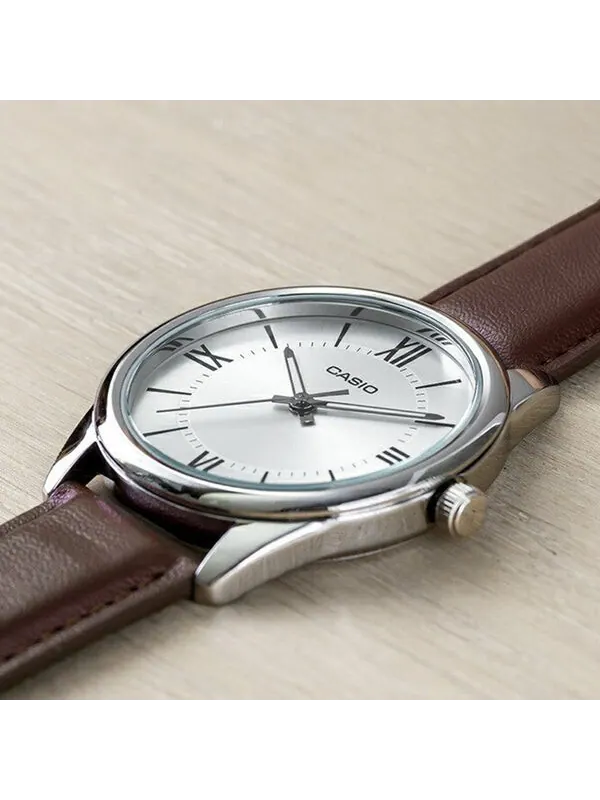 Часы CASIO DRESS Series Vintage Businesses Men's Mens Silver Analog — изображение 3 из 4, оттенок серебряный
