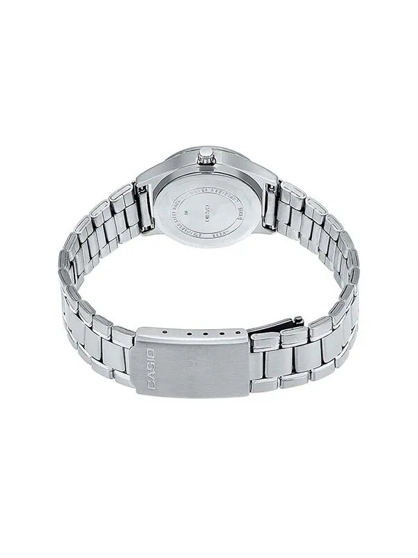 Часы Casio Dress Classic Minimalistic Analog Watch 'Silver Steel White' — изображение 3 из 4, оттенок белый