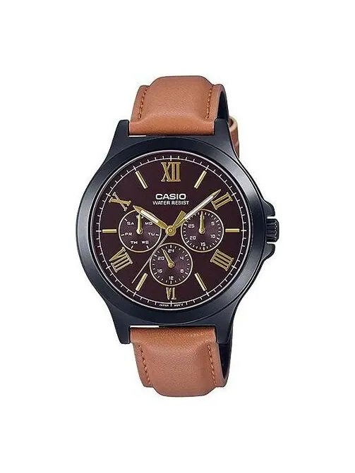 Часы Casio Dress Classic Analog Watch 'Brown Black' — изображение 1 из 4, оттенок коричневый