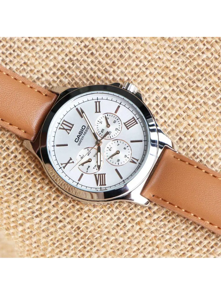 Часы CASIO ENTICER SERISESeries Men'ses Mens Silver Analog — изображение 3 из 3, оттенок серебряный