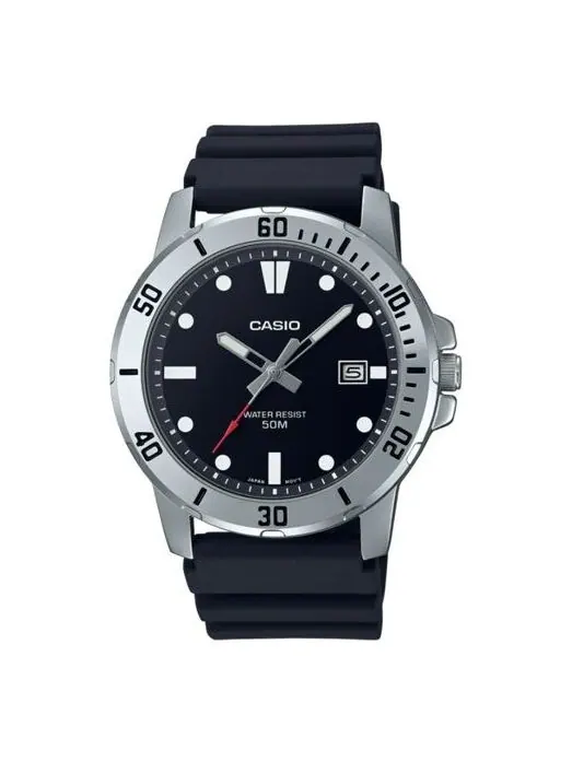 Часы analog 'black' Casio — изображение 1 из 2, оттенок черный/белый/серебристый