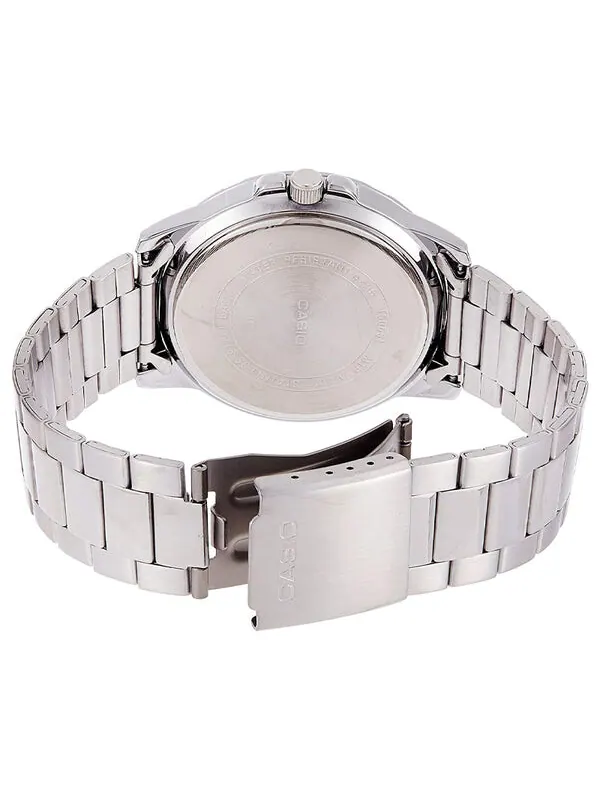 Часы CASIO Stainless Steel Strap Unisex Mens Silver Analog — изображение 2 из 3, оттенок серебряный