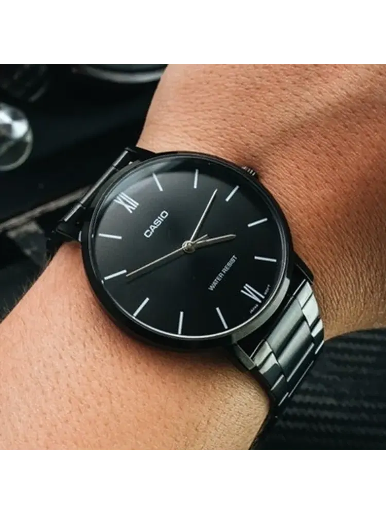 Часы Casio Enticer Men MTP-VT01 Series, арт. MTP-VT01B-1B — изображение 4 из 6, оттенок черный