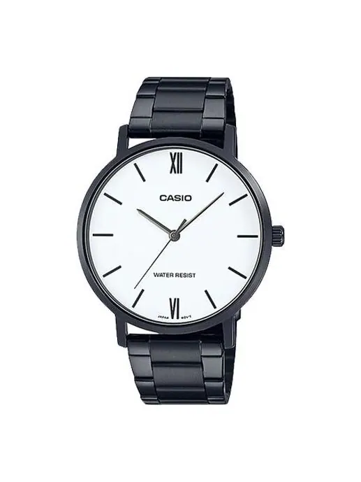 Часы Casio Dress Classic Minimalistic Analog Steel Strap Watch 'Black White' — изображение 1 из 4, оттенок белый