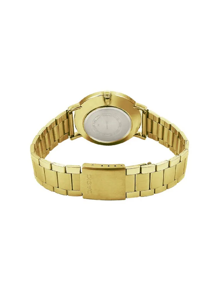 Часы Casio Dress Analog Watch 'Gold White' — изображение 4 из 4, оттенок белый