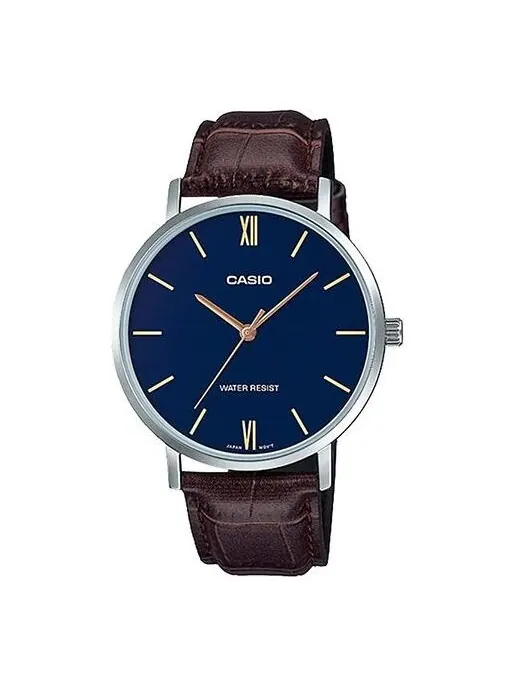 Часы Casio Angel Business Analog Watch 'Dark rwn Blue' — изображение 1 из 4, оттенок синий