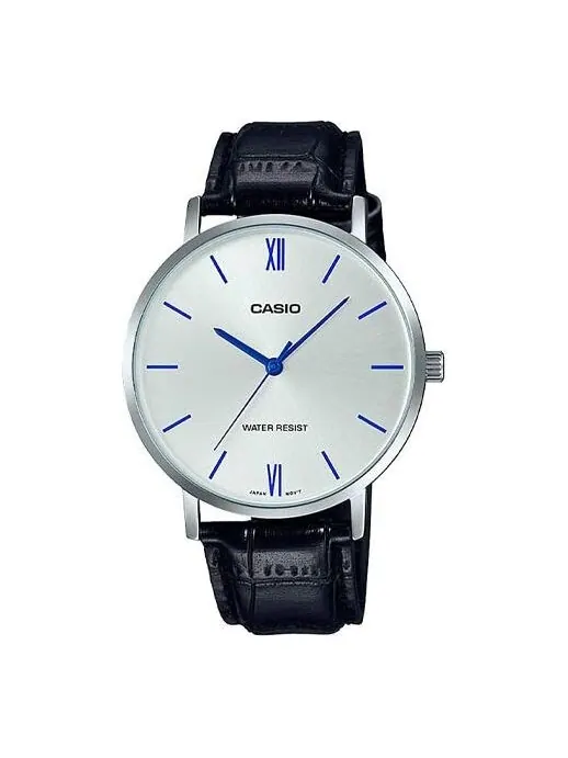 Часы CASIO Quartz Waterproof Mens Black Analog — изображение 1 из 4, оттенок черный