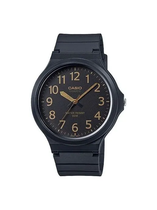 Часы CASIO Quartz Waterproof Mens Black Analog — изображение 1 из 3, оттенок черный