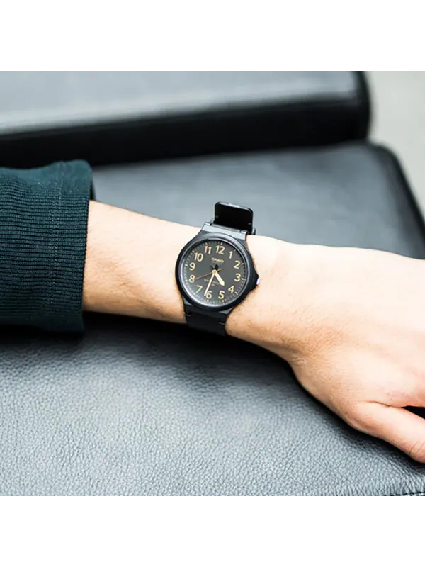 Часы CASIO Quartz Waterproof Mens Black Analog — изображение 2 из 3, оттенок черный