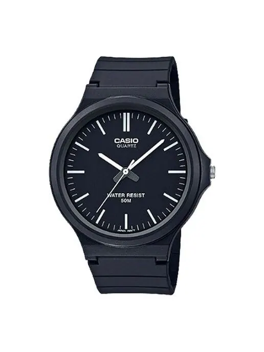 Часы CASIO Waterproof Unisex Black Analog — изображение 1 из 4, оттенок черный