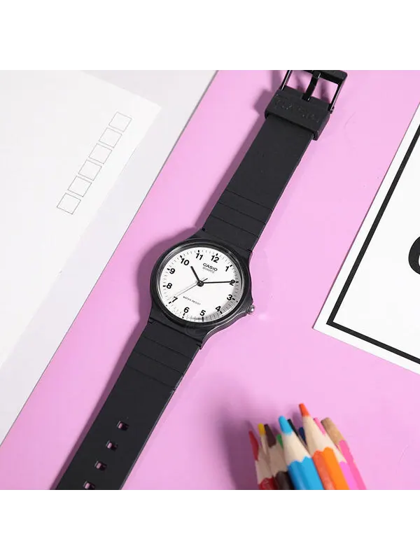 Часы CASIO Waterproof Unisex Black Analog — изображение 3 из 4, оттенок черный