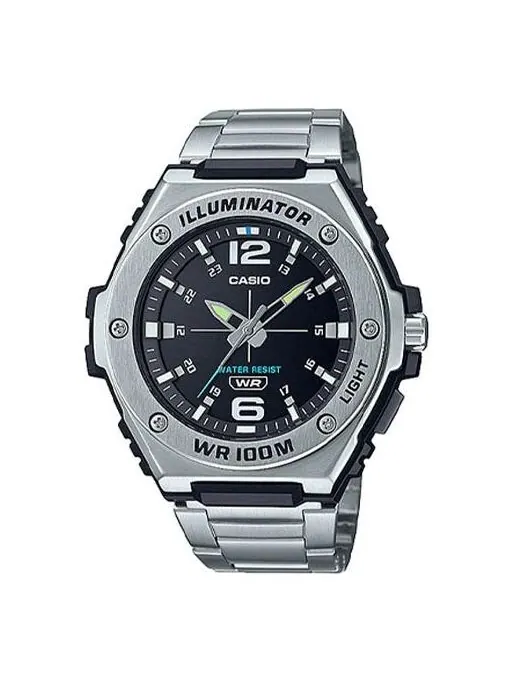 Часы CASIO Quartz Limited Edition Waterproof Stainless Steel Strap Unisex Mens Black Analog — изображение 1 из 4