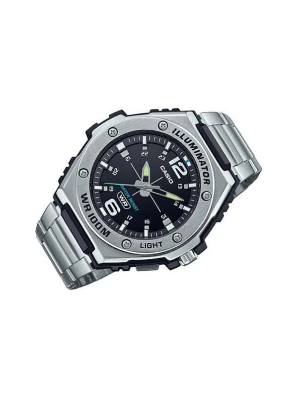 Часы CASIO Quartz Limited Edition Waterproof Stainless Steel Strap Unisex Mens Black Analog — изображение 2 из 4