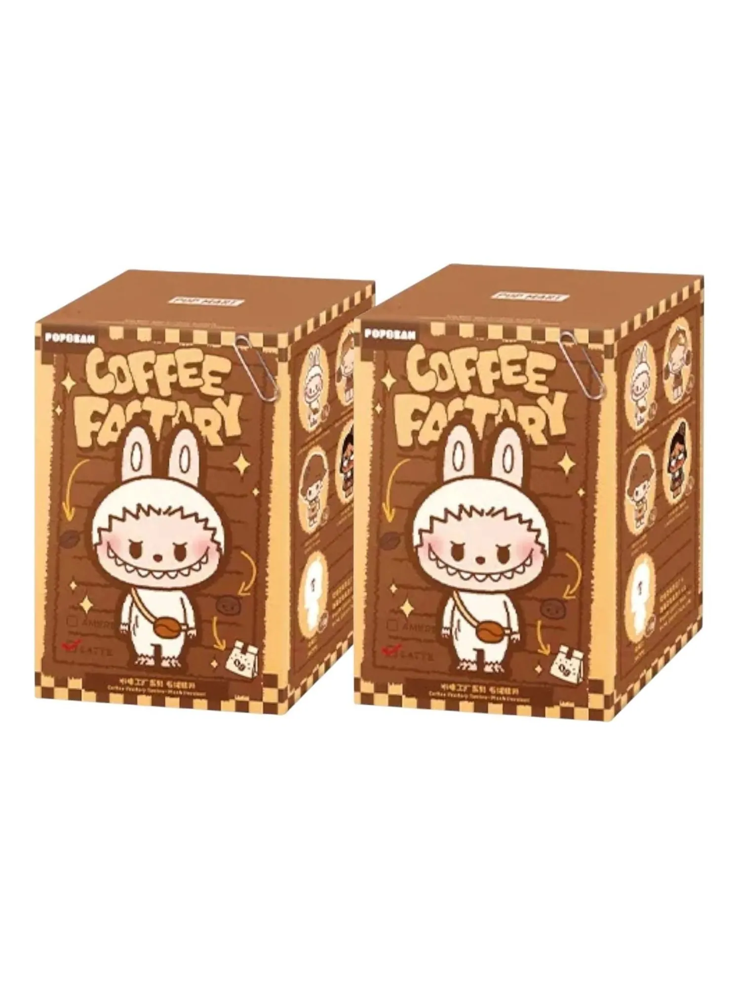 Мягкий кулон Pop Mart Pop Bean Coffee Factory в запечатанной упаковке (2 коробки-сюрприза)