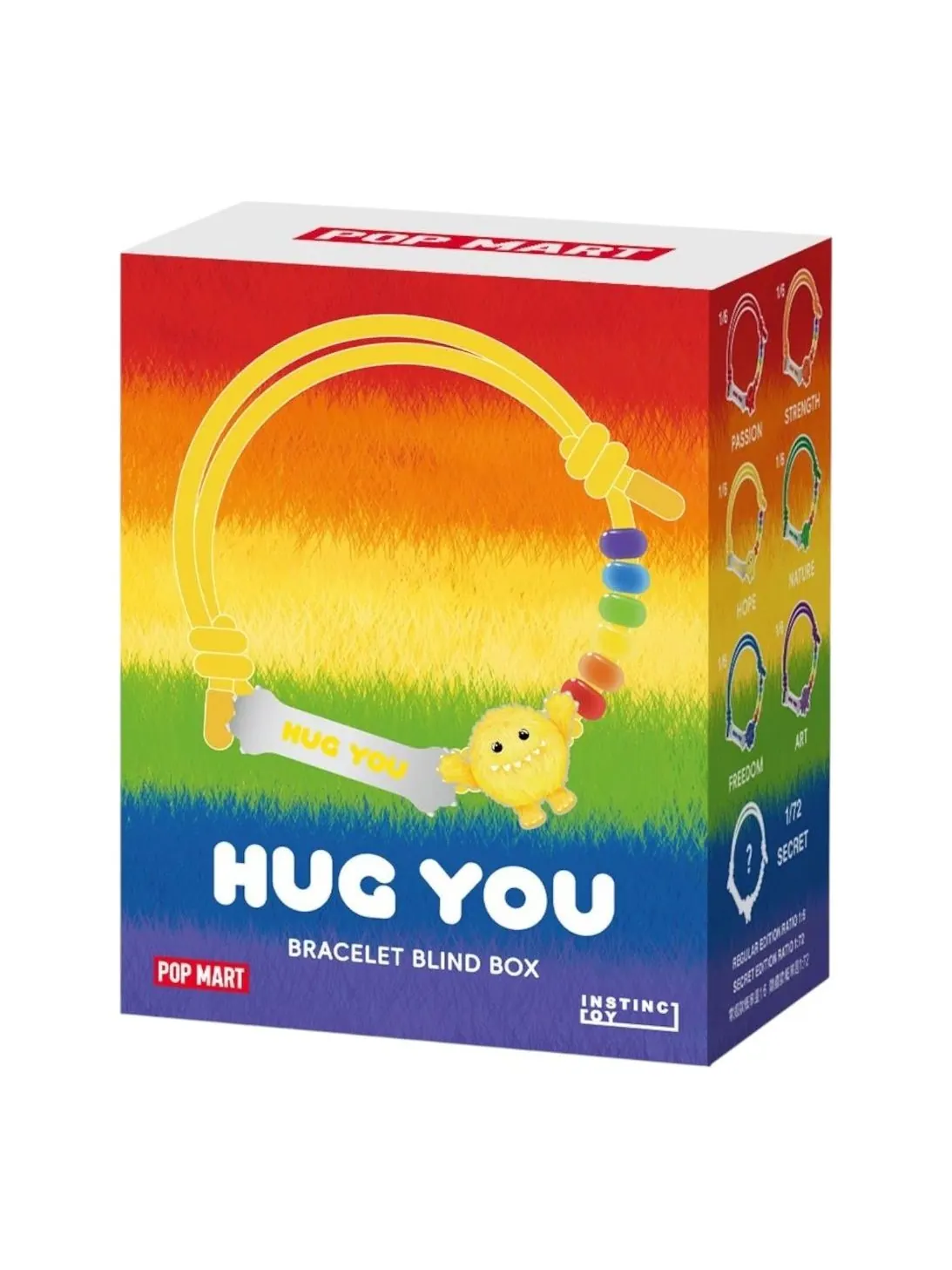 Браслет Pop Mart Instinctoy Hugging You в запечатанной упаковке (1 непрозрачная коробка) — изображение 1 из 2, оттенок мульти