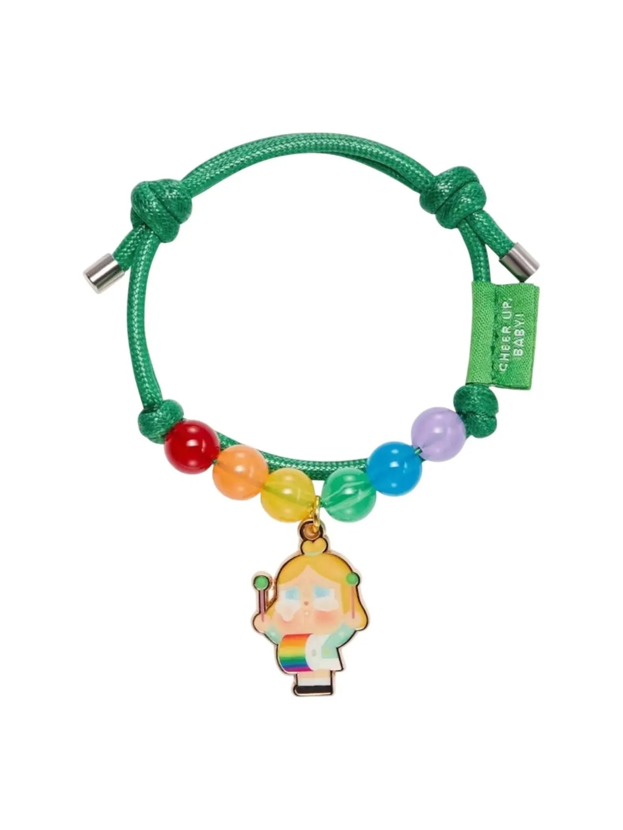 Браслет Pop Mart Crybaby Cheer Up Baby Rainbow Bracelet 'Drummer' — изображение 1 из 1, оттенок мульти