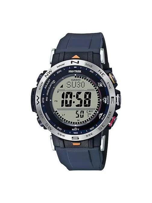 Часы CASIO PRO TREK Multifunctional Outdoor Men Sports Solar Powered Mens Blue Digital — изображение 1 из 3, оттенок синий