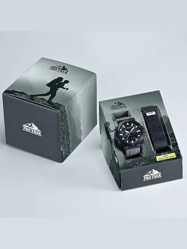 Часы Casio Pro Trek Mountaineering Analog-Digital Watch 'Black Grey' — изображение 3 из 3, оттенок черный
