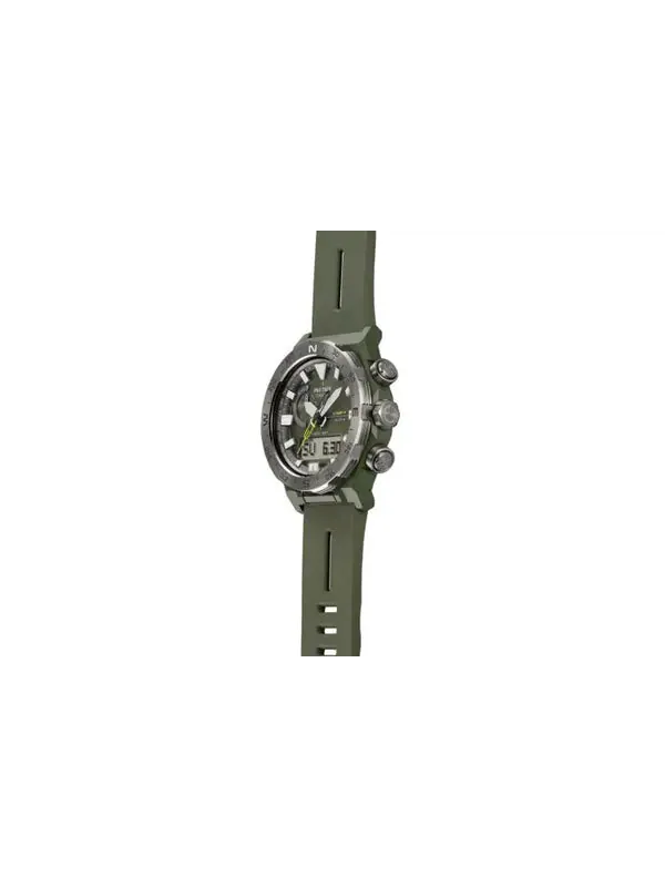 Часы Casio Pro Trek Mountaineering Analog-Digital Watch 'Green Metallic' — изображение 4 из 4, оттенок черный