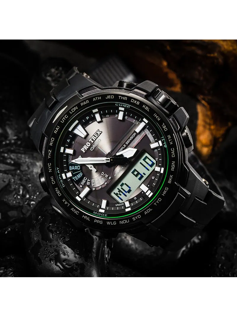 Casio Solar Powered Sports Menth BlackGreen Analog/Digital Combo — изображение 2 из 2, оттенок зеленый