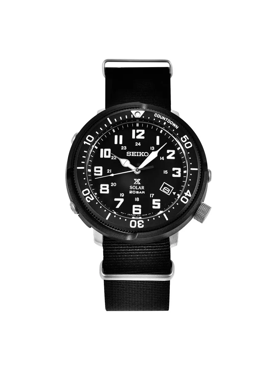 Часы Men's SEIKO Prospex Solar Energy Sports Watch — изображение 1 из 3, оттенок черный