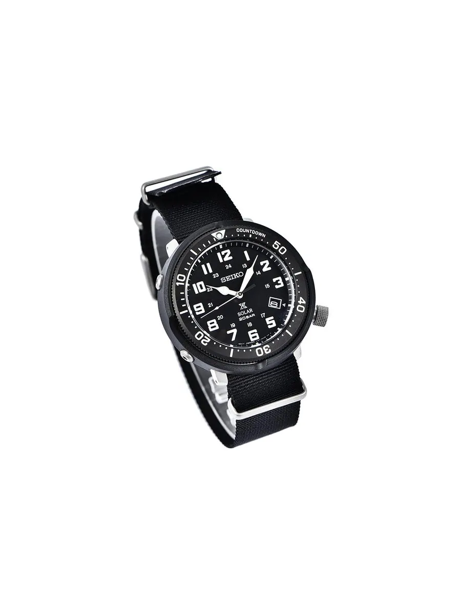 Часы Men's SEIKO Prospex Solar Energy Sports Watch — изображение 2 из 3, оттенок черный