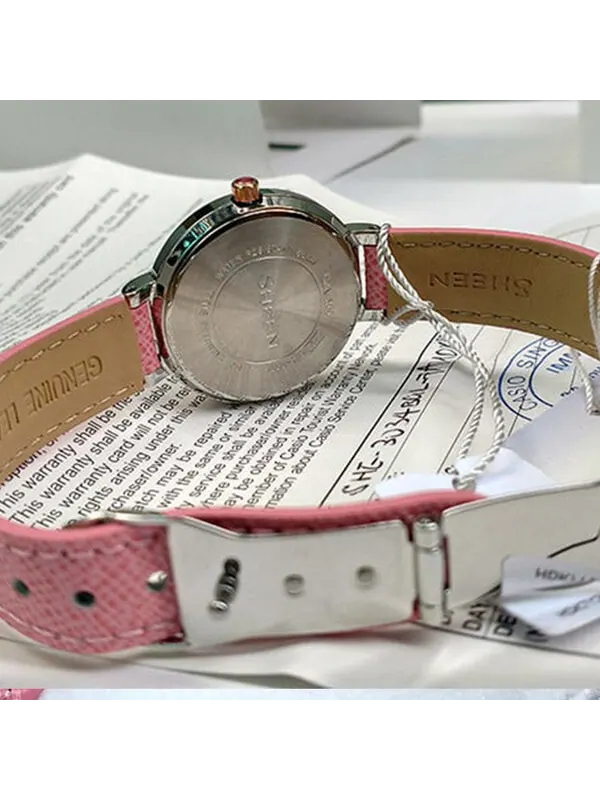 Часы CASIO SHEEN Waterproof Dark Pink Analog — изображение 3 из 4, оттенок темный розовый