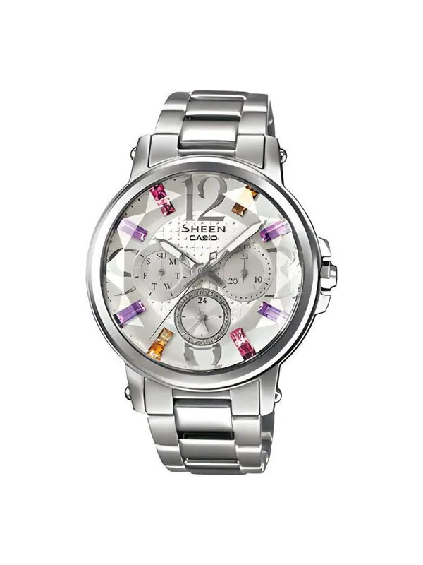 Часы CASIO SHEEN Stylish Waterproof Quartz Movement Stainless Steel Strap Watch 44*38.4*11mm — изображение 1 из 1