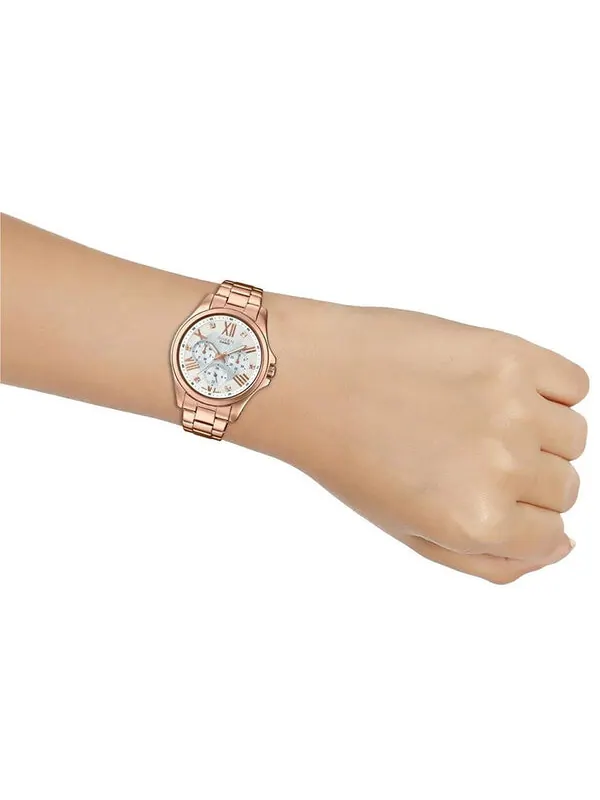 Часы CASIO SHEEN Waterproof Rose Gold Analog — изображение 4 из 4, оттенок розовый золотистый