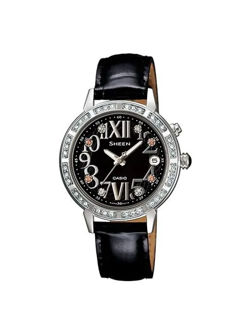Часы CASIO Waterproofes Black Analog — изображение 1 из 1, оттенок черный