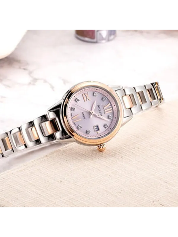 Часы CASIO SHEEN Sapphire Crystal Stainless Steel Strap Quartz Waterproof Solar Powered Silver — изображение 2 из 2