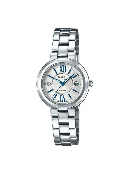 Часы Casio Sheen Analog Watch 'Sapphire Crystal Silver' — изображение 1 из 4, оттенок серебряный