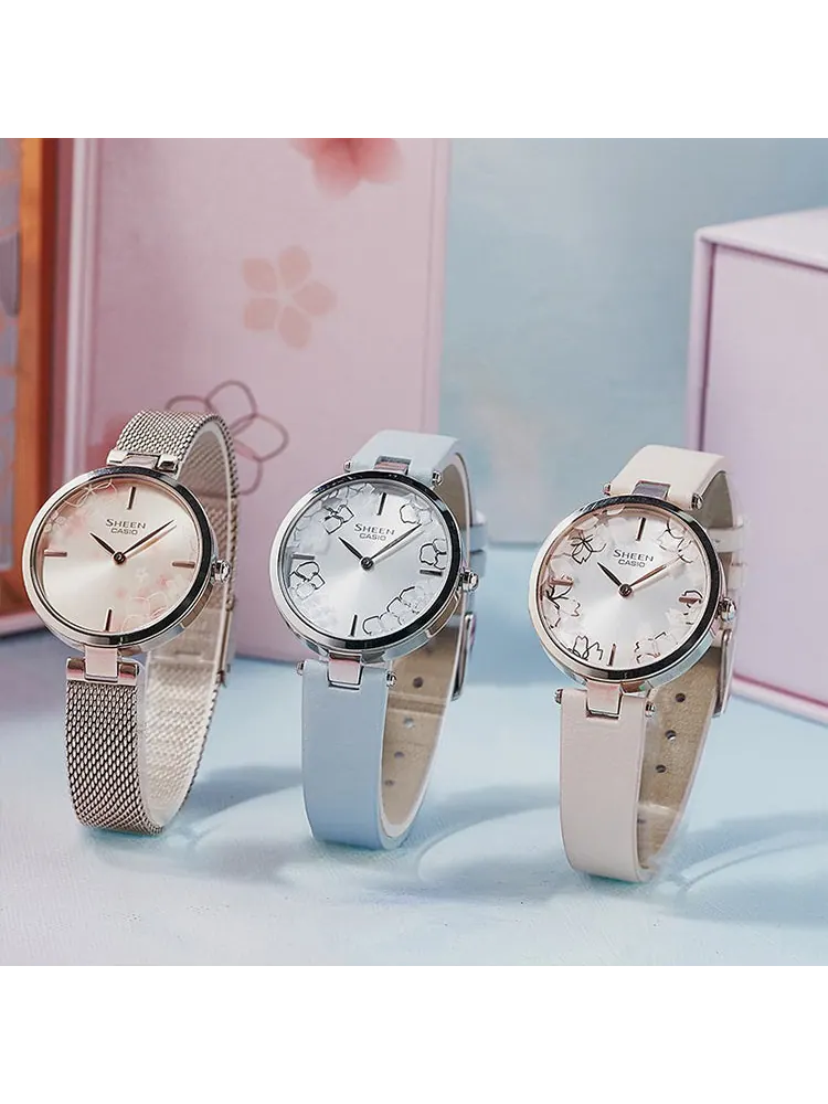 Часы Casio Sheen Analog Watch 'Rose Gold' — изображение 3 из 3, оттенок золото