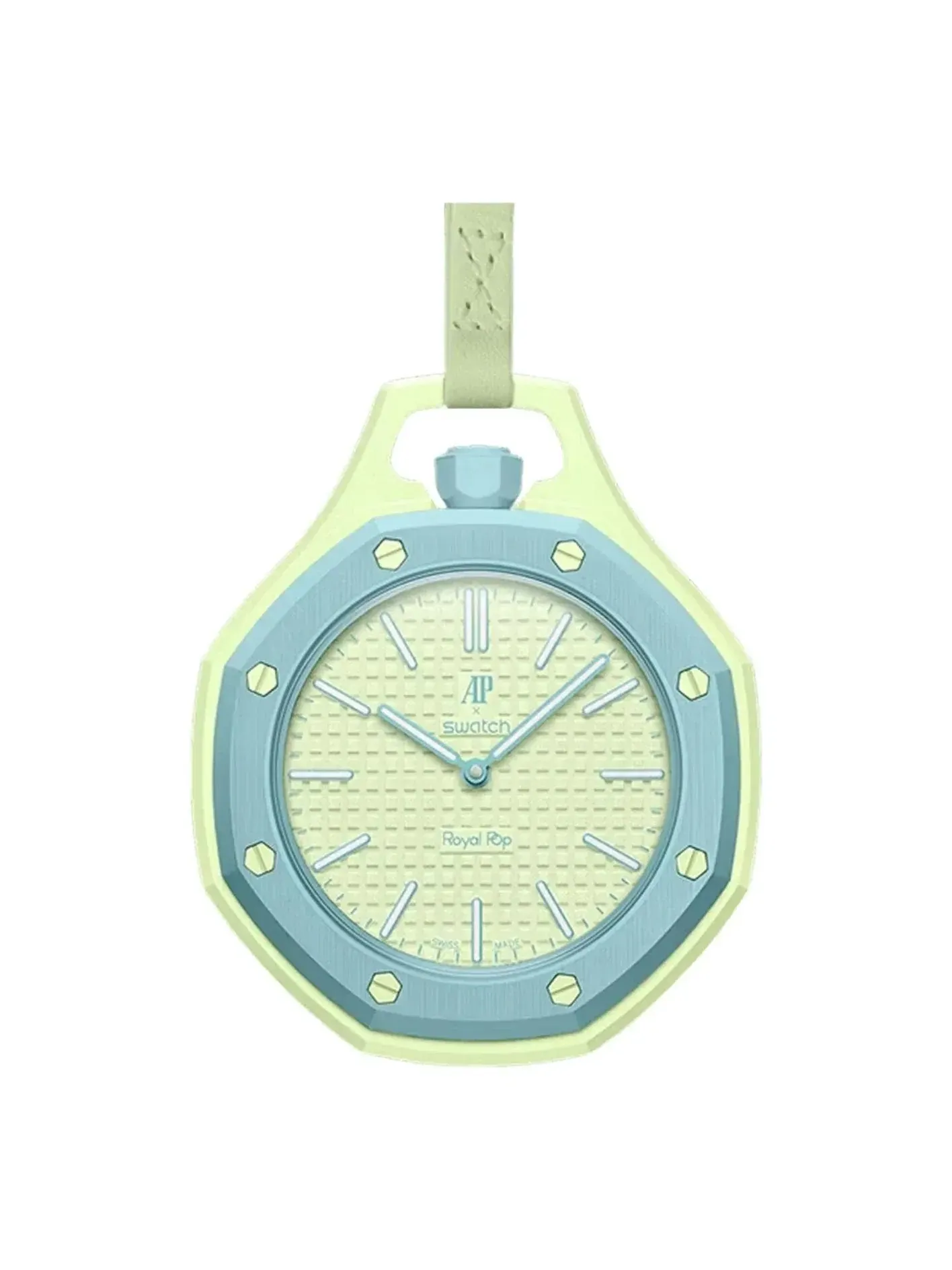 Часы с биокерамическим корпусом Swatch X Audemars Piguet Royal Pop Blaue Acht — изображение 1 из 3, оттенок зеленый
