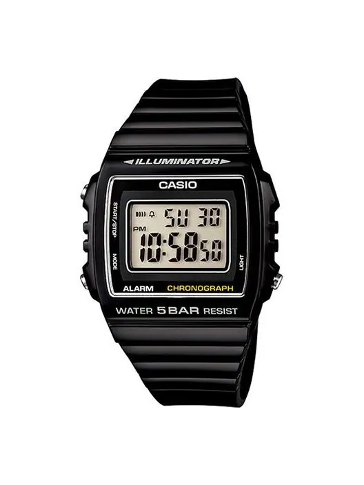 Часы CASIO G Shock Quartz Sports Waterproof Unisex Mens Black Digital — изображение 1 из 2, оттенок черный