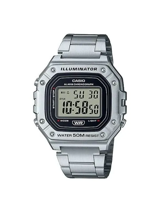 Часы CASIO Men's YOUTH Digital Multi Function Wrist Waterproof Mens Silver Analog — изображение 1 из 4, оттенок серебряный