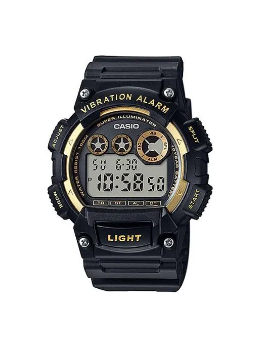 Часы CASIO G Shock Waterproof Quartz Sports Analog Mens Black Digital — изображение 1 из 3, оттенок черный