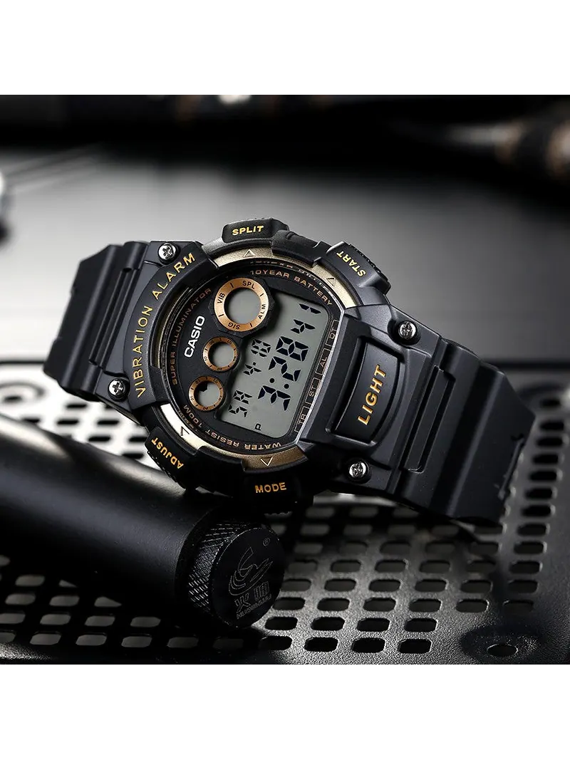 Часы CASIO G Shock Waterproof Quartz Sports Analog Mens Black Digital — изображение 2 из 3, оттенок черный