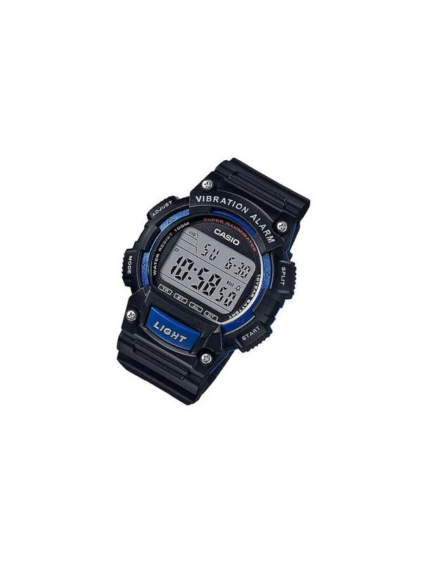 Часы CASIO Sports Analog Quartz Waterproof Mens BlackBlue Digital — изображение 2 из 4, оттенок синий