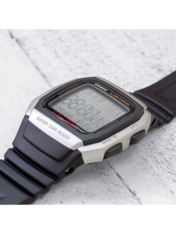 Часы CASIO Waterproof Quartz Sports Analog Mens Silver Digital — изображение 2 из 3, оттенок серебряный