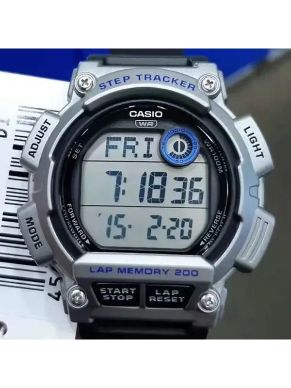 Часы CASIO G-Shock Digital 'Black Silver' — изображение 4 из 4, оттенок черный