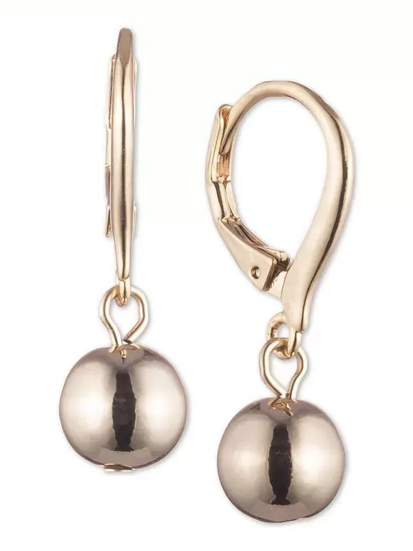 Серьги-Подвески с металлическими шариками Lauren Ralph Lauren — изображение 1 из 2, оттенок золото