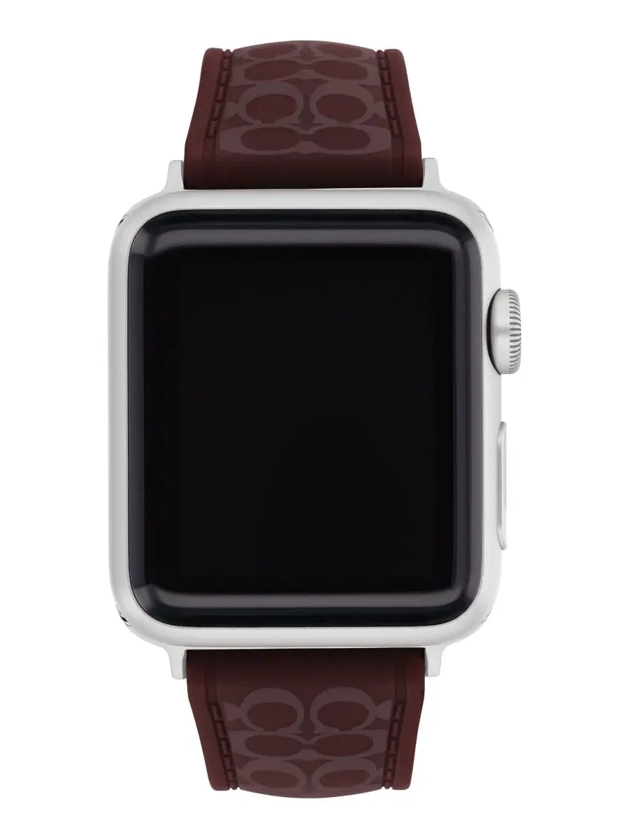 Женские силиконовые часы Apple Watch Sig C цвета «Черная смородина», ремешок 38 мм, 40 мм, 41 мм — изображение 1 из 5