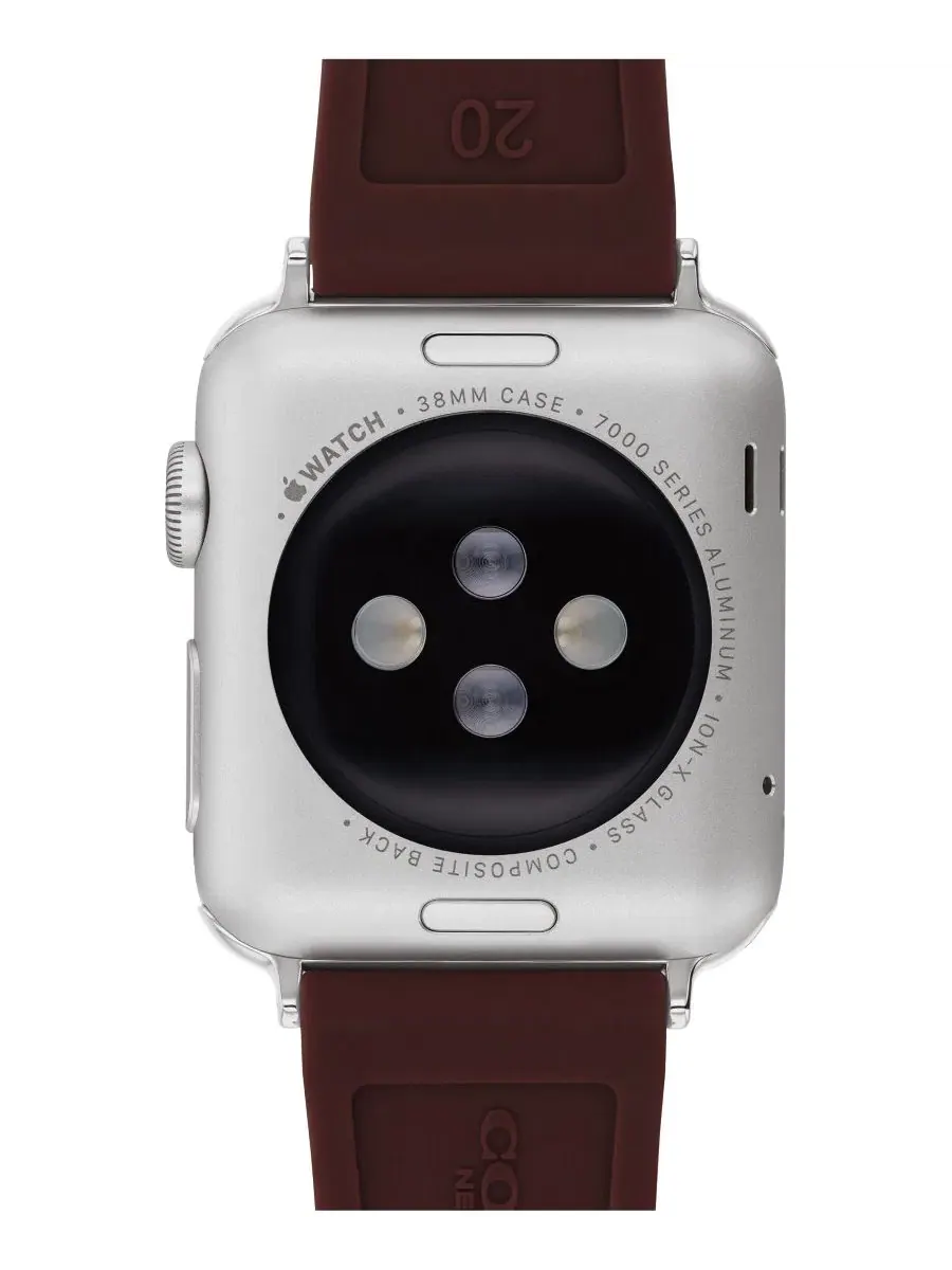 Женские силиконовые часы Apple Watch Sig C цвета «Черная смородина», ремешок 38 мм, 40 мм, 41 мм — изображение 2 из 5