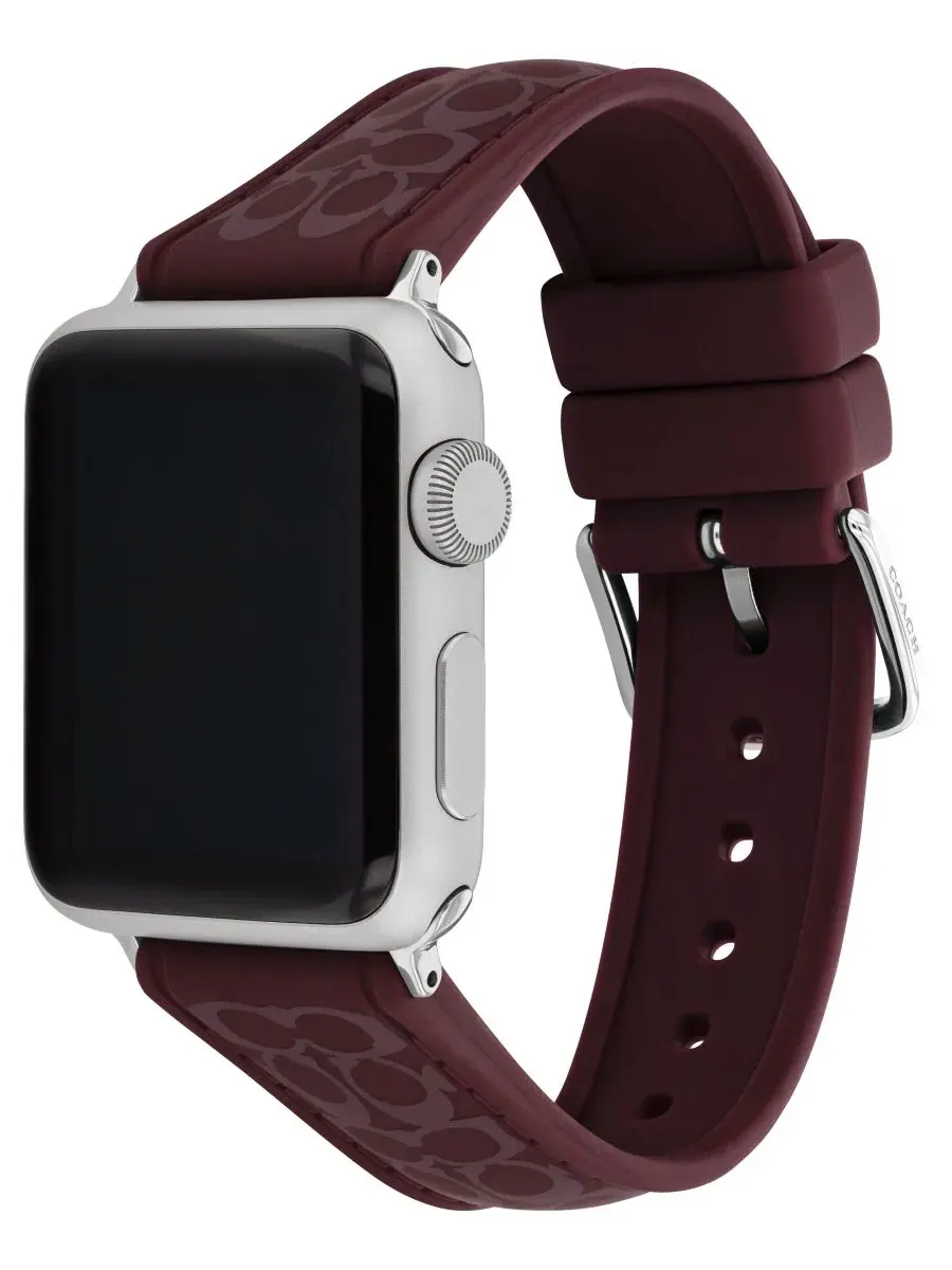 Женские силиконовые часы Apple Watch Sig C цвета «Черная смородина», ремешок 38 мм, 40 мм, 41 мм — изображение 3 из 5
