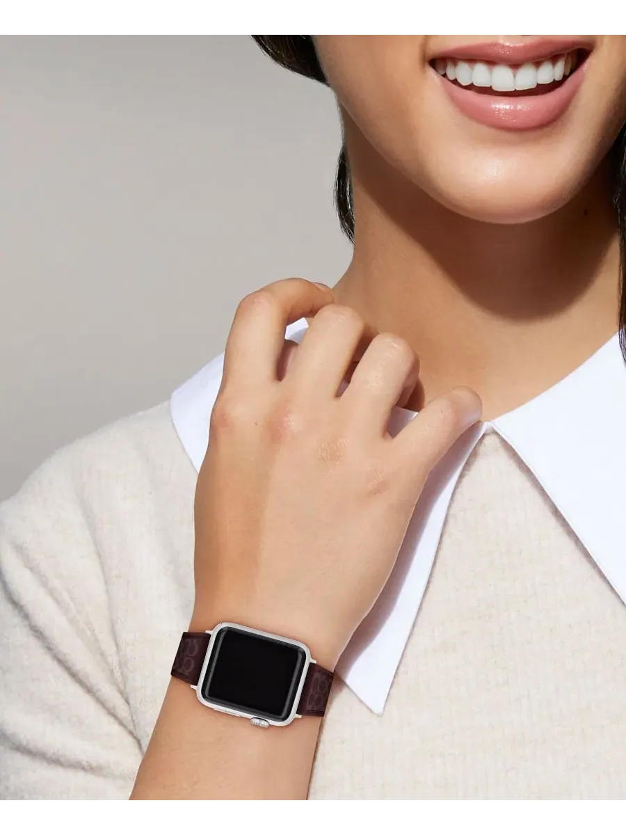 Женские силиконовые часы Apple Watch Sig C цвета «Черная смородина», ремешок 38 мм, 40 мм, 41 мм — изображение 5 из 5