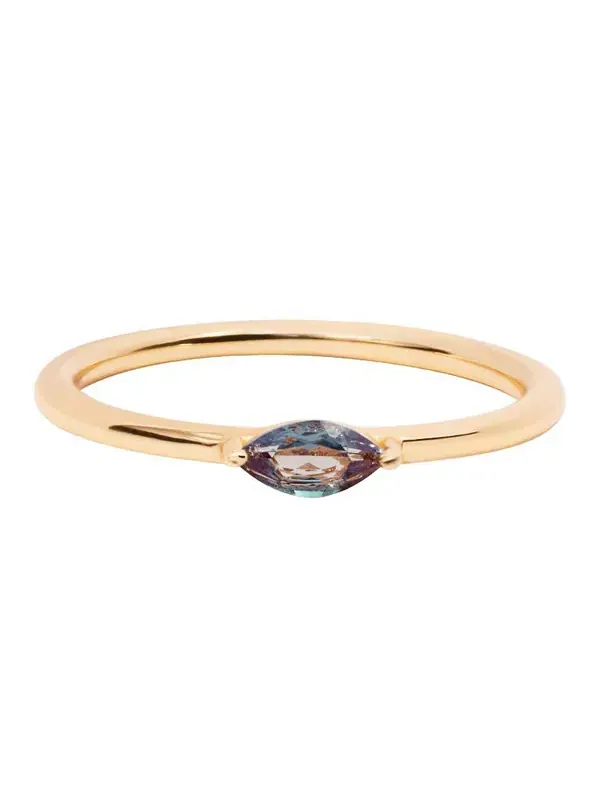Кольцо с камнем маркиза - мартовский аквамарин Little Sky Stone, alexandrite