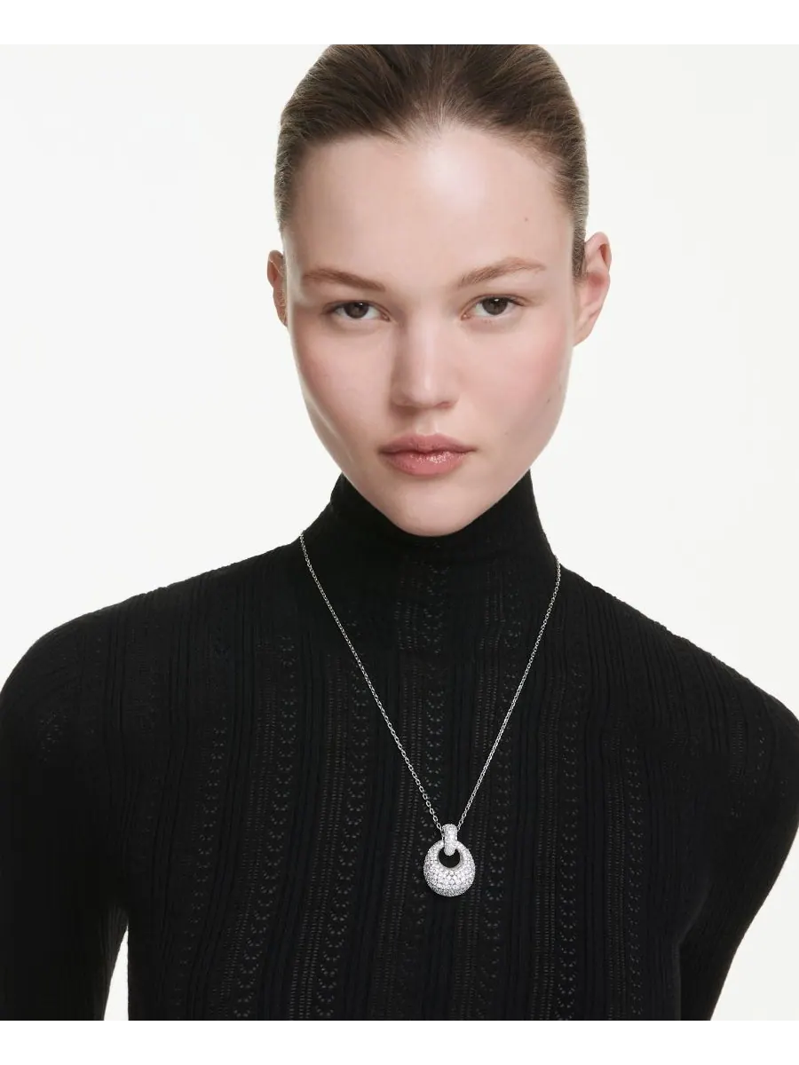 Подвеска-колье Sublima с родиевым покрытием Swarovski — изображение 5 из 6, оттенок серебристый прозрачный